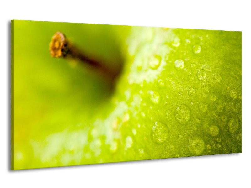 Canvas schilderij Appel | Groen | 190x100cm 1Luik