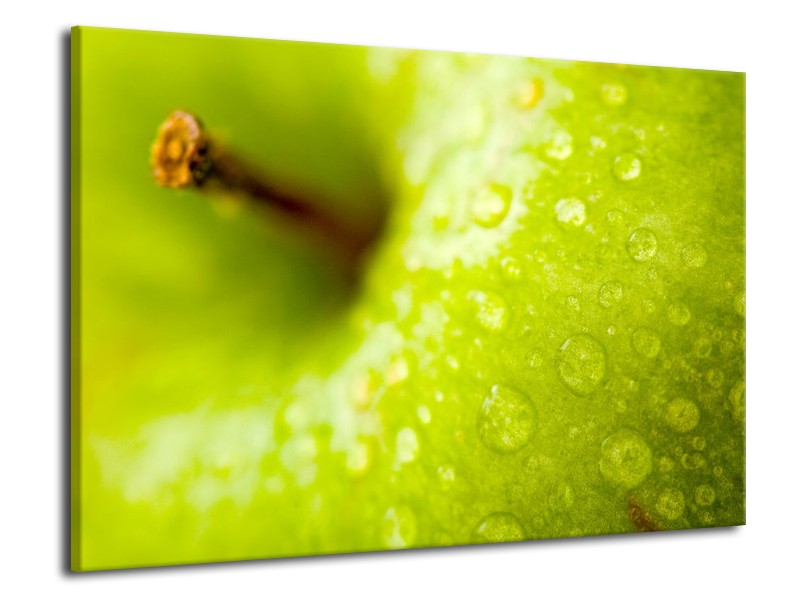 Canvas schilderij Appel | Groen | 70x50cm 1Luik
