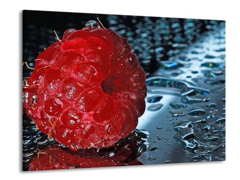Glas schilderij Fruit | Rood, Grijs, Wit | 100x70cm 1Luik
