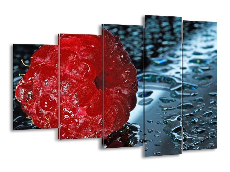 Canvas schilderij Fruit | Rood, Grijs, Wit | 150x100cm 5Luik