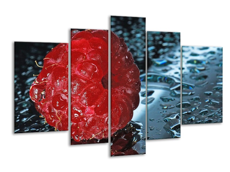 Glas schilderij Fruit | Rood, Grijs, Wit | 170x100cm 5Luik