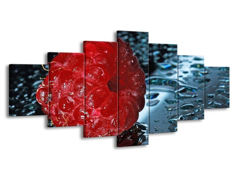 Canvas schilderij Fruit | Rood, Grijs, Wit | 210x100cm 7Luik