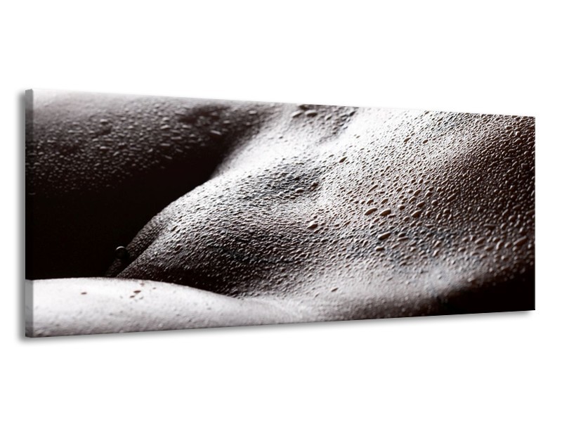 Canvas schilderij Lichaam | Grijs, Zwart, Wit | 145x58cm 1Luik