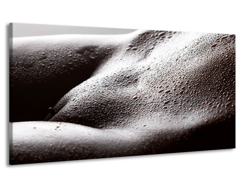 Canvas schilderij Lichaam | Grijs, Zwart, Wit | 170x90cm 1Luik