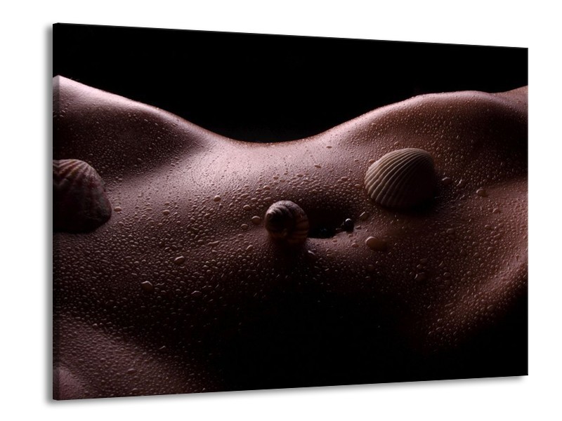 Canvas schilderij Lichaam | Zwart, Wit | 100x70cm 1Luik