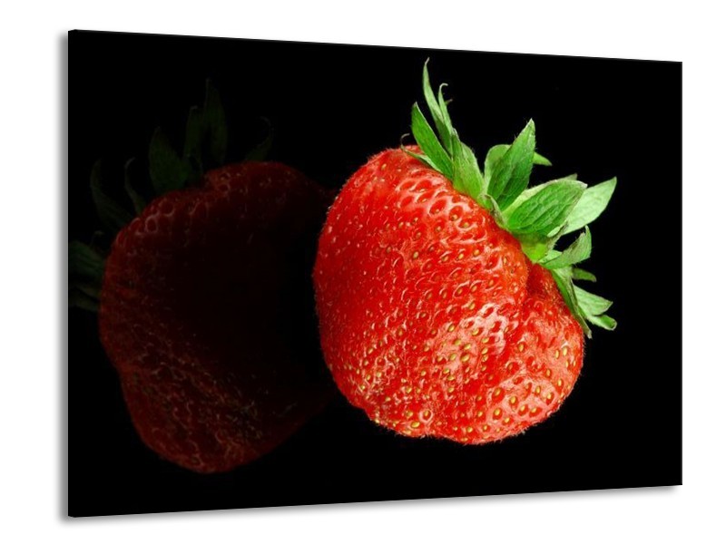 Canvas schilderij Fruit | Rood, Zwart | 100x70cm 1Luik