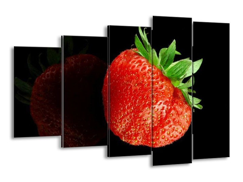 Canvas schilderij Fruit | Rood, Zwart | 150x100cm 5Luik