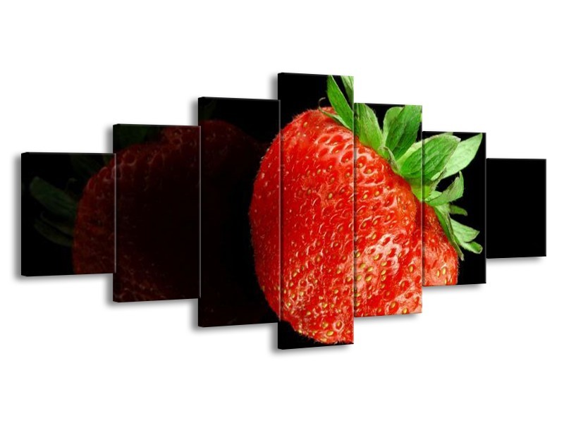 Canvas schilderij Fruit | Rood, Zwart | 210x100cm 7Luik
