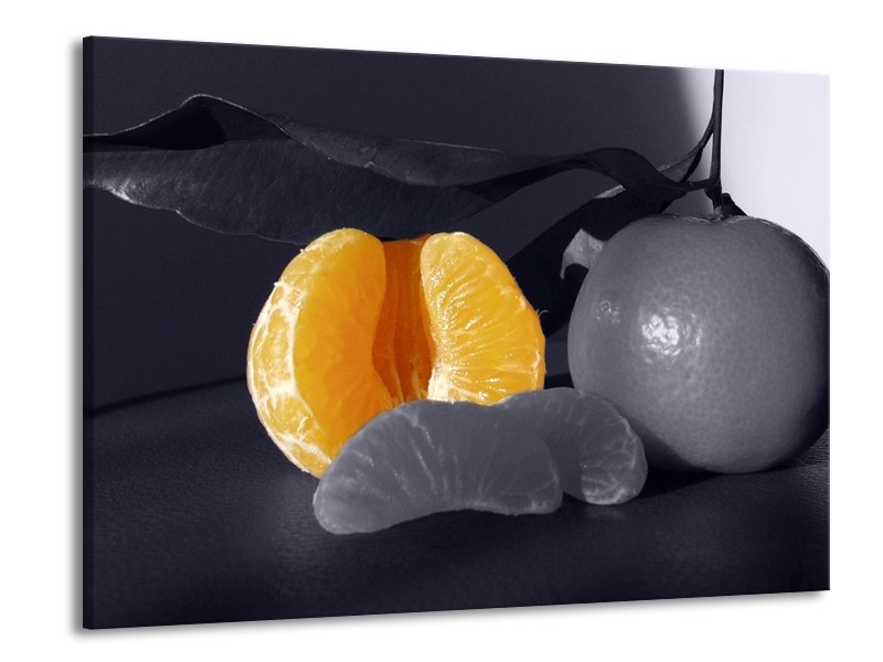 Glas schilderij Fruit | Geel, Grijs, Zwart | 100x70cm 1Luik