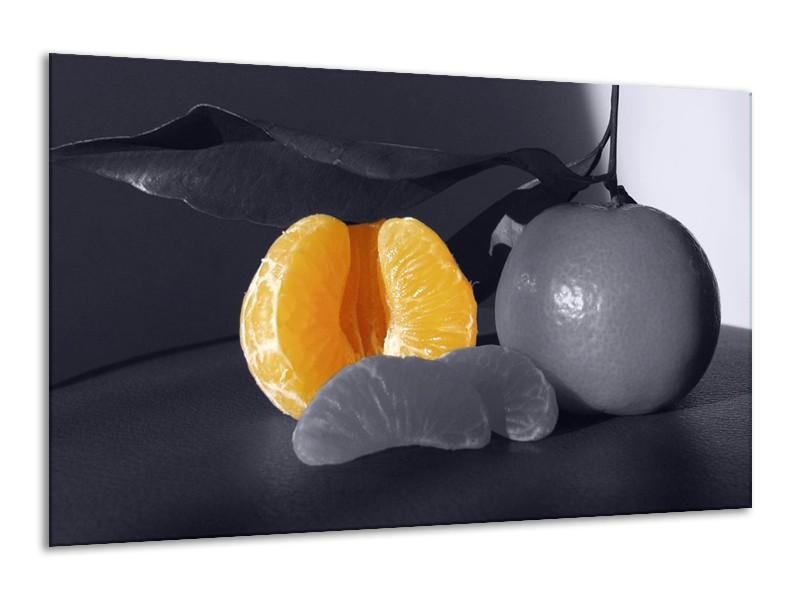Canvas schilderij Fruit | Geel, Grijs, Zwart | 120x70cm 1Luik