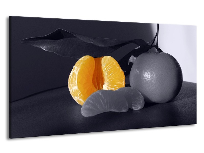 Canvas schilderij Fruit | Geel, Grijs, Zwart | 190x100cm 1Luik