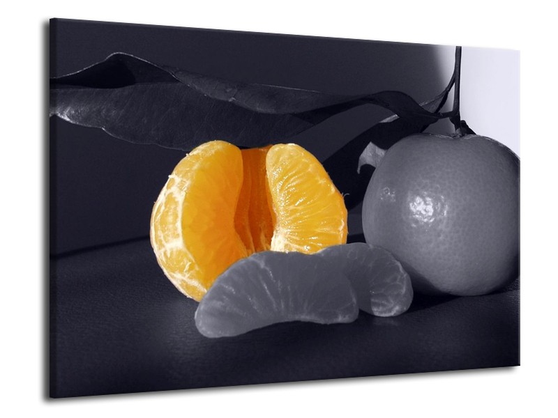 Canvas schilderij Fruit | Geel, Grijs, Zwart | 70x50cm 1Luik