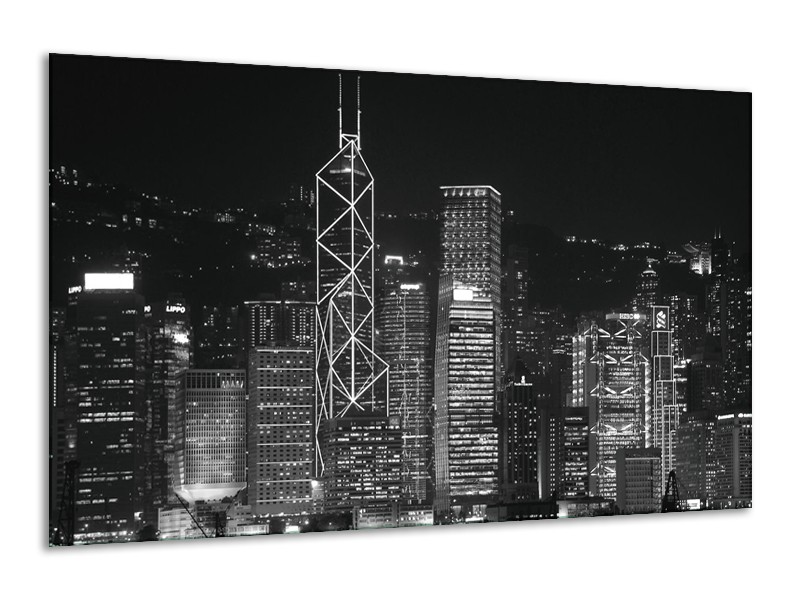 Canvas schilderij Gebouw | Grijs, Zwart, Wit | 120x70cm 1Luik