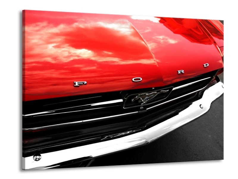 Glas schilderij Ford | Rood, Zwart | 100x70cm 1Luik