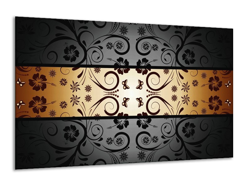 Canvas schilderij Abstract | Sepia, Bruin | 120x70cm 1Luik