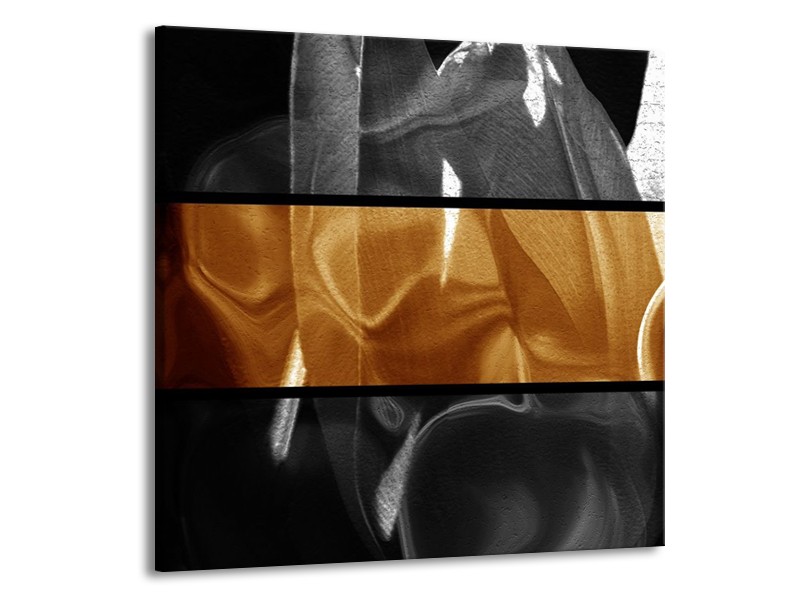 Canvas schilderij Abstract | Sepia, Bruin | 50x50cm 1Luik