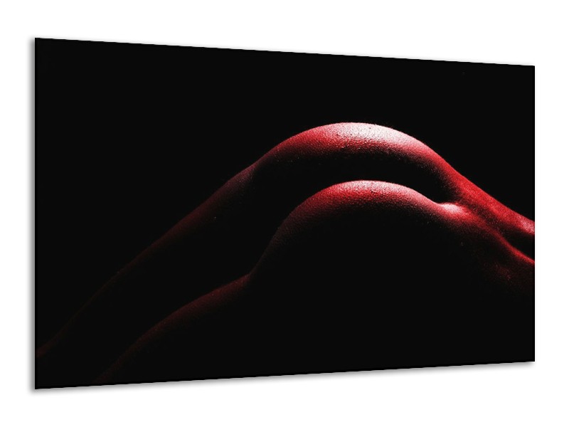 Canvas schilderij Lichaam | Zwart, Rood | 120x70cm 1Luik