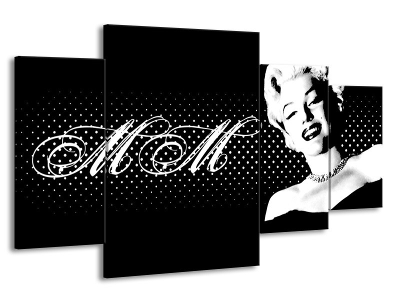 Glas schilderij Muziek | Zwart, Wit, Grijs | 160x90cm 4Luik