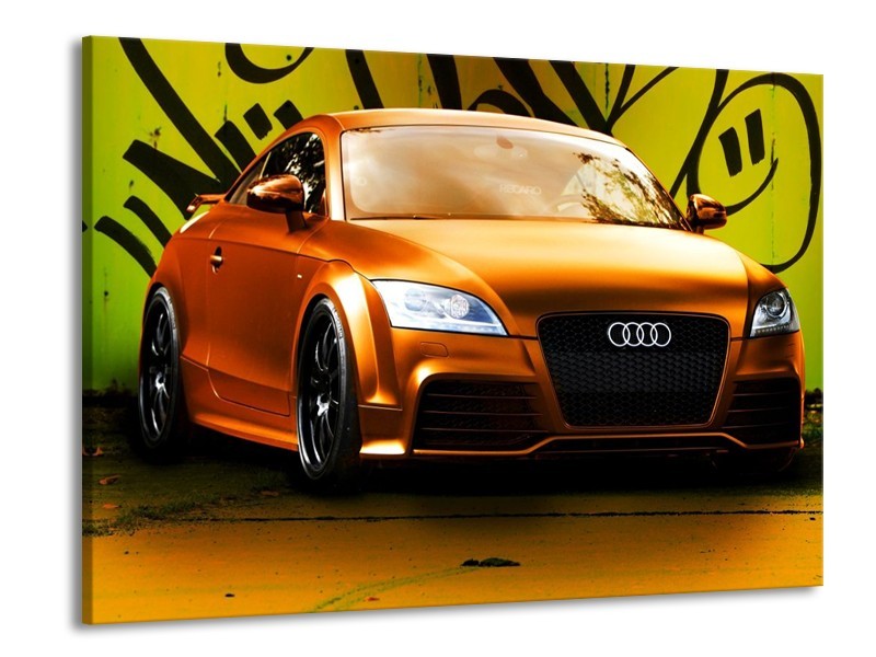 Canvas schilderij Audi | Bruin, Groen, Zwart | 100x70cm 1Luik