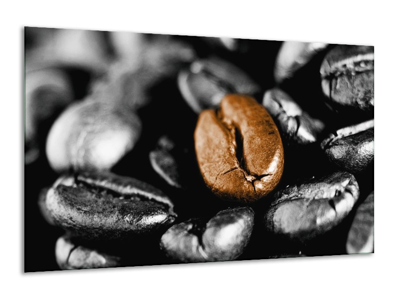 Canvas schilderij Koffie | Bruin, Zwart, Grijs | 120x70cm 1Luik