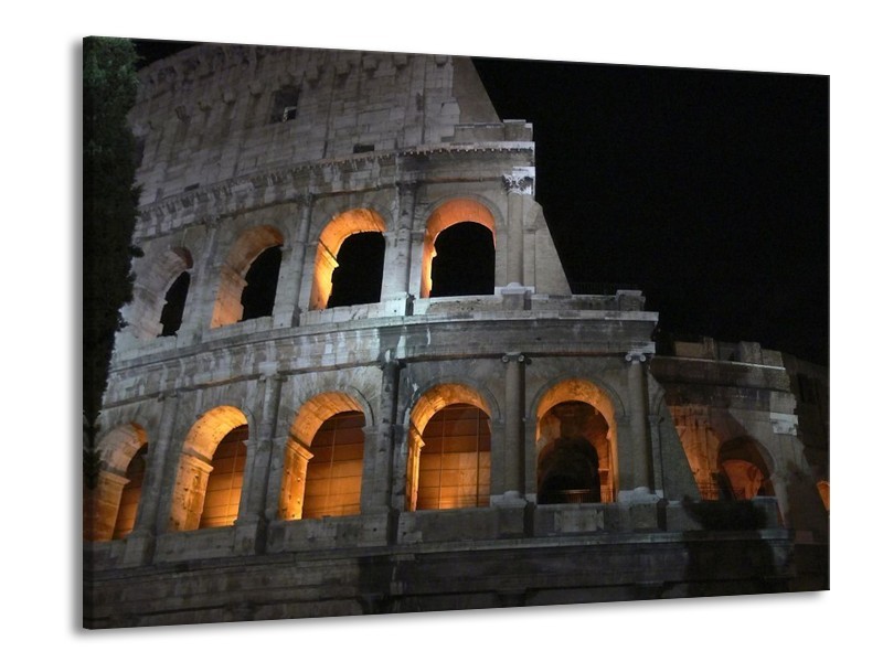 Canvas schilderij Rome | Geel, Grijs, Zwart | 100x70cm 1Luik