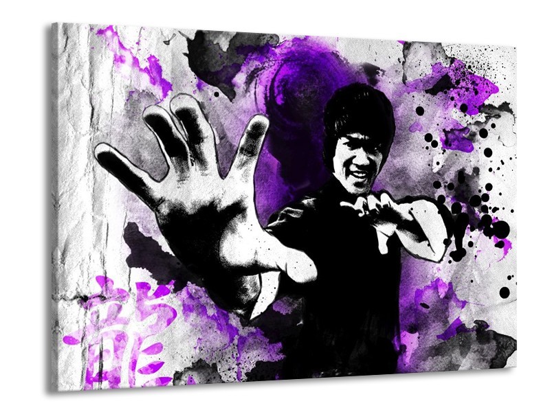 Glas schilderij Sport | Paars, Zwart, Wit | 100x70cm 1Luik