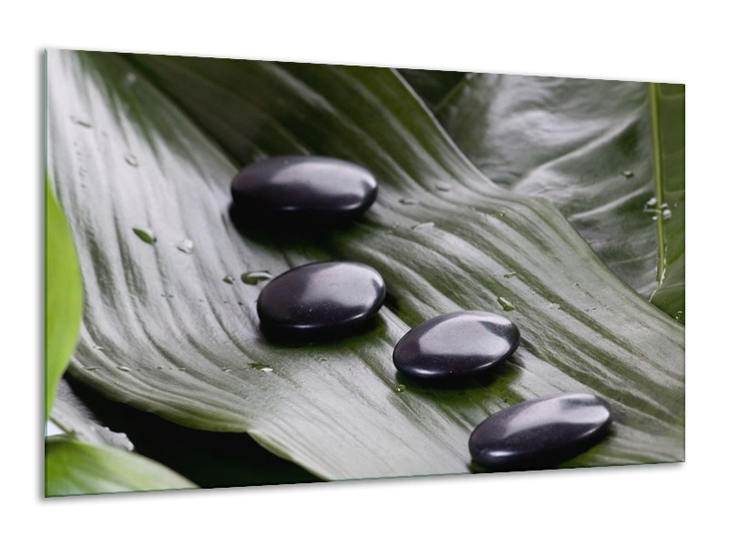 Canvas schilderij Stenen | Zwart, Wit, Grijs | 120x70cm 1Luik