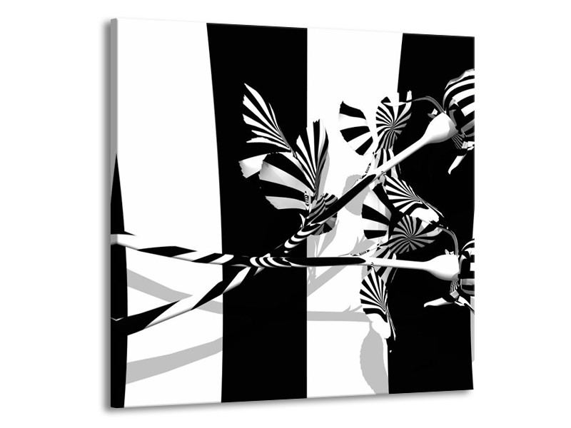 Glas schilderij Abstract | Zwart, Wit, Grijs | 50x50cm 1Luik