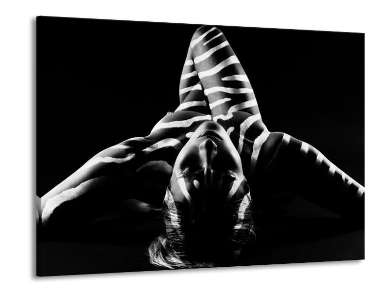 Glas schilderij Abstract | Zwart, Wit, Grijs | 100x70cm 1Luik