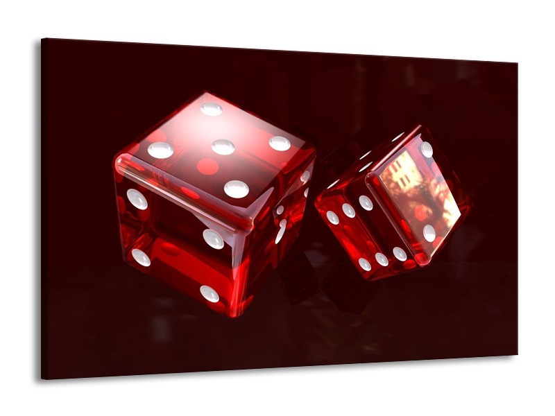 Canvas schilderij Spel | Rood, Wit, Bruin | 140x90cm 1Luik