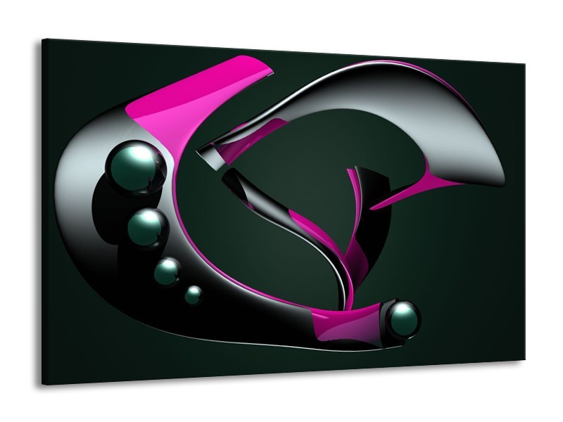 Canvas schilderij Modern | Paars, Grijs, Zwart | 140x90cm 1Luik