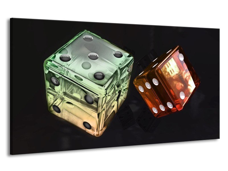 Canvas schilderij Modern | Groen, Rood, Zwart | 190x100cm 1Luik