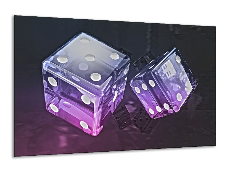 Canvas schilderij Modern | Paars, Blauw, Zwart | 120x70cm 1Luik