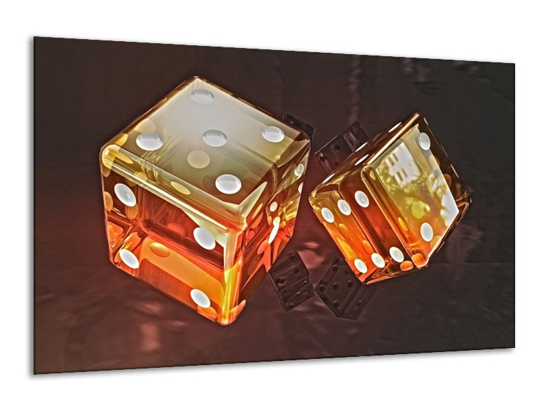 Canvas schilderij Modern | Oranje, Geel, Zwart | 120x70cm 1Luik