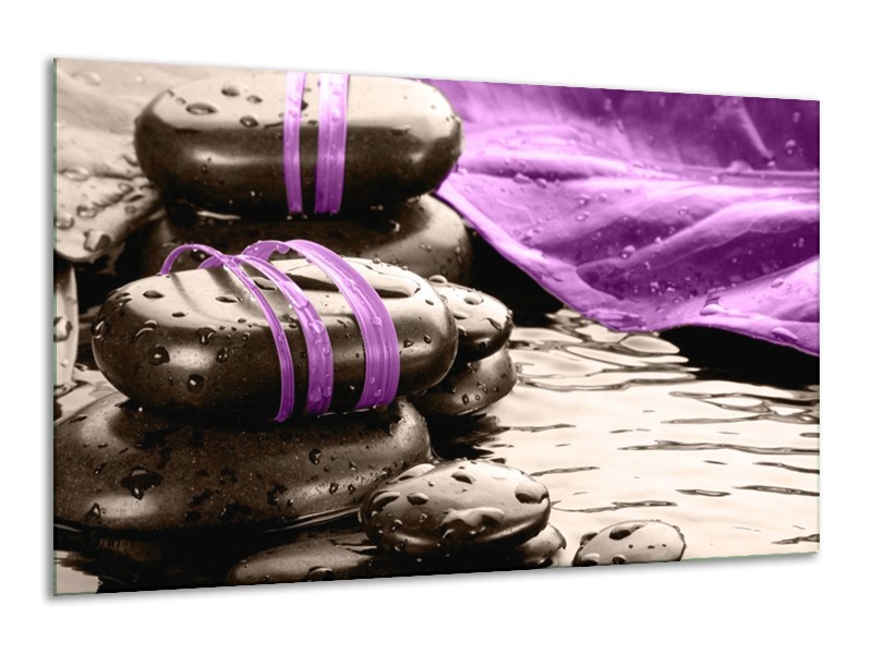 Canvas schilderij Spa | Paars, Grijs | 120x70cm 1Luik