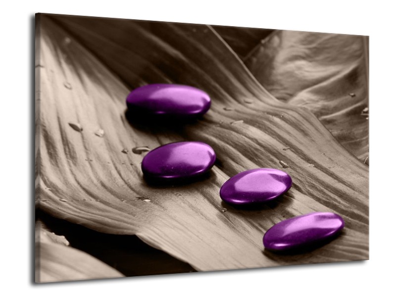 Canvas schilderij Spa | Paars, Grijs | 70x50cm 1Luik