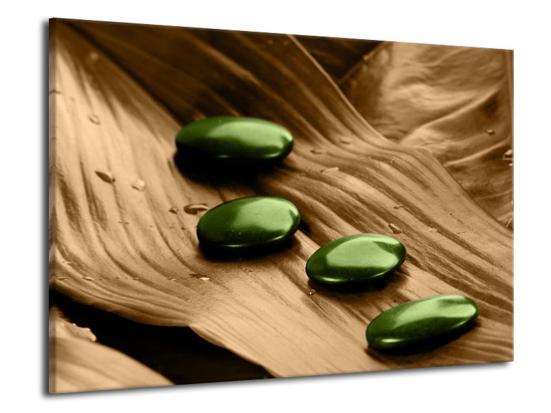 Canvas schilderij Spa | Bruin, Groen | 70x50cm 1Luik
