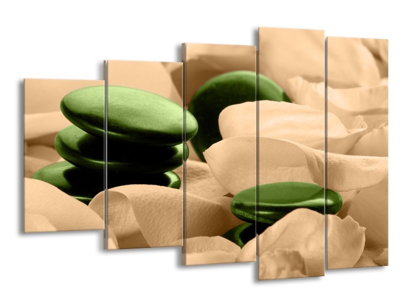 Canvas schilderij Spa | Groen, Bruin | 150x100cm 5Luik