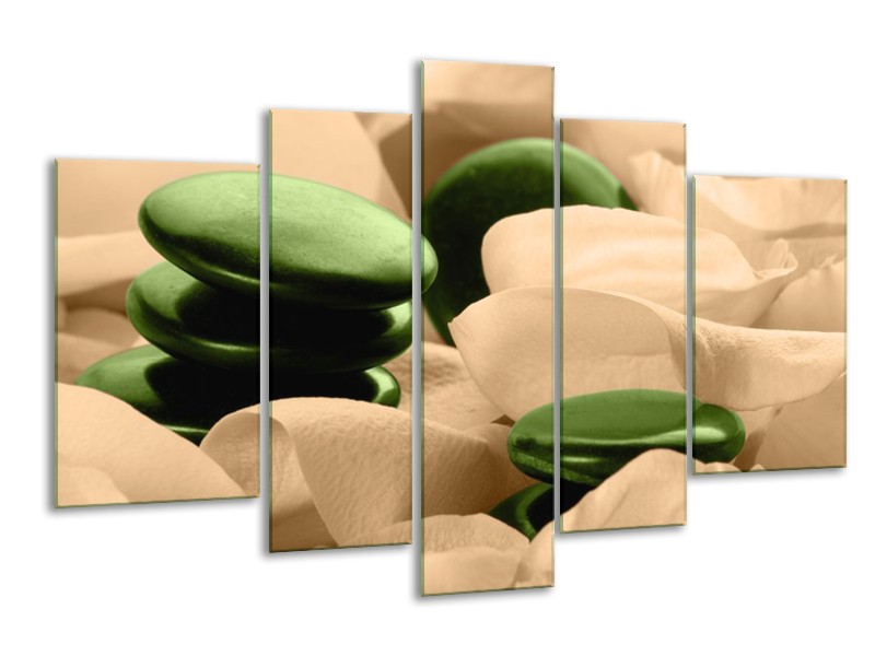 Canvas schilderij Spa | Groen, Bruin | 170x100cm 5Luik