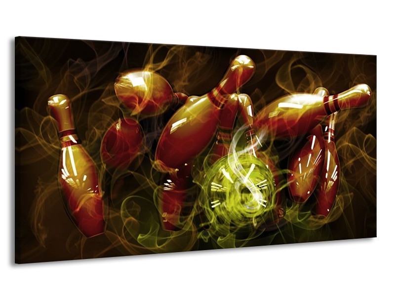Canvas schilderij Spel | Bruin, Groen | 170x90cm 1Luik