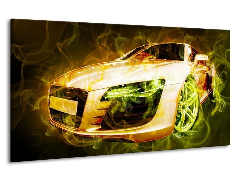Canvas schilderij Audi | Bruin, Groen | 190x100cm 1Luik