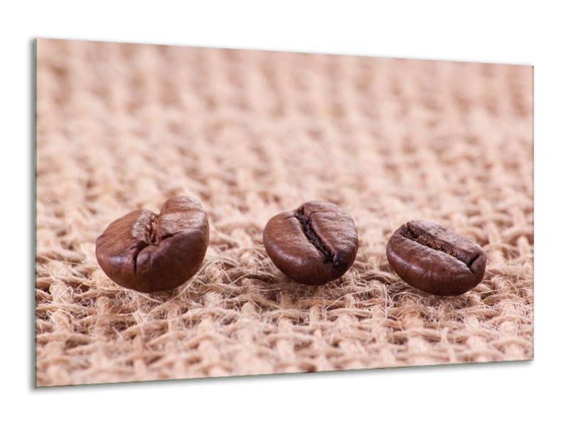 Canvas schilderij Koffie | Wit, Bruin | 120x70cm 1Luik