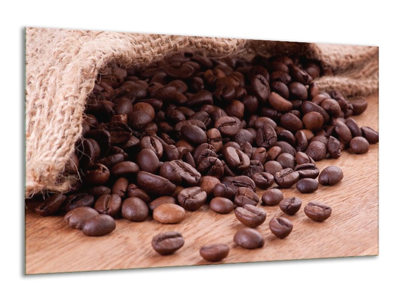 Canvas schilderij Koffie | Wit, Bruin | 120x70cm 1Luik