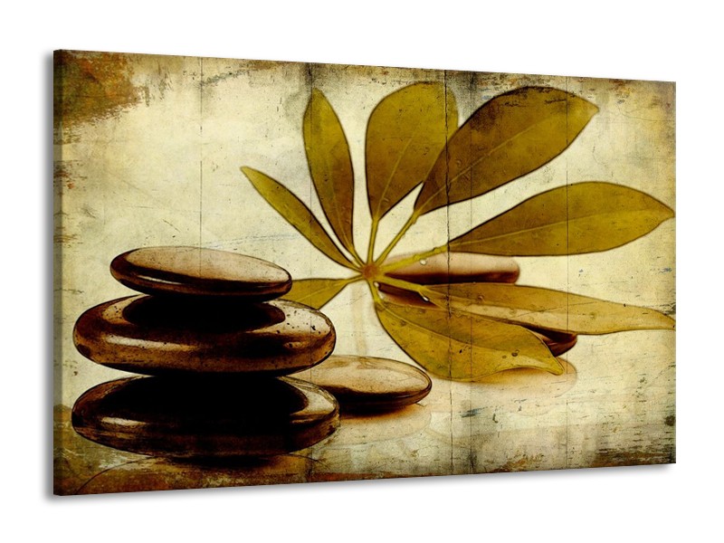 Canvas schilderij Spa | Bruin, Zwart | 140x90cm 1Luik