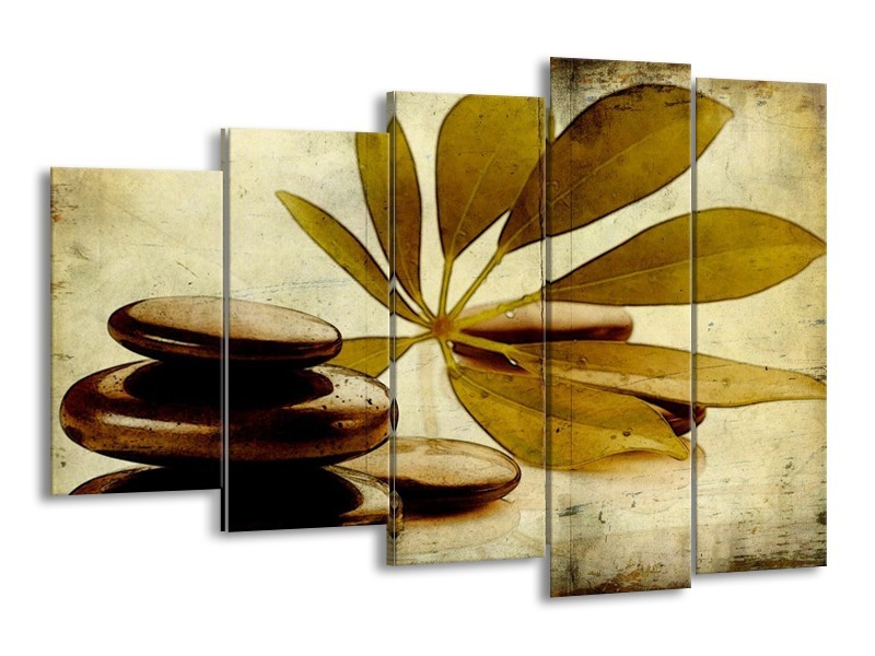 Canvas schilderij Spa | Bruin, Zwart | 150x100cm 5Luik