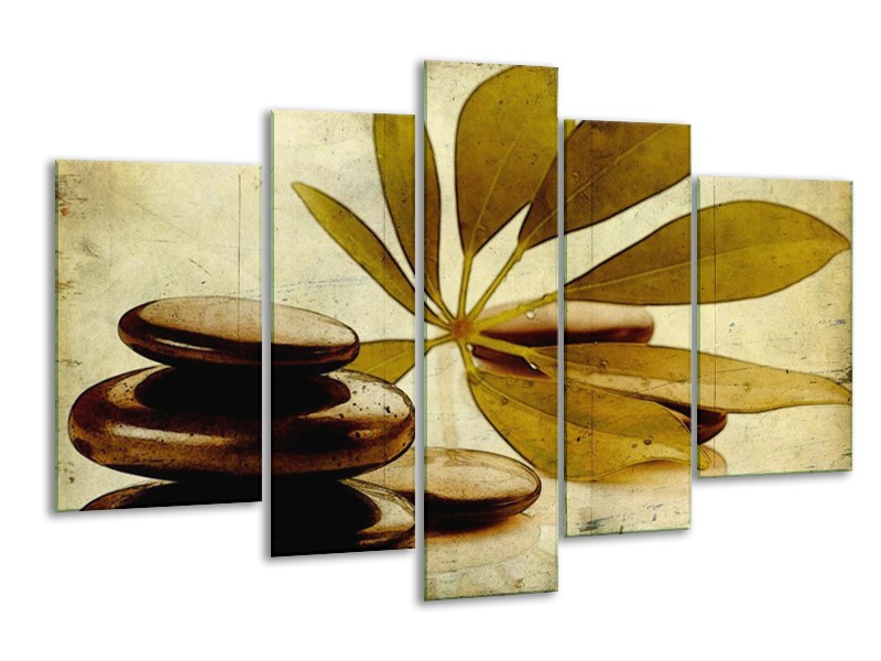 Glas schilderij Spa | Bruin, Zwart | 170x100cm 5Luik