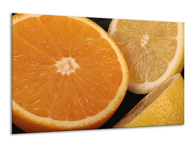 Canvas schilderij Keuken | Geel, Oranje, Bruin | 120x70cm 1Luik