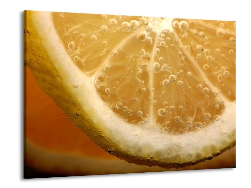 Canvas schilderij Keuken | Geel, Oranje, Bruin | 100x70cm 1Luik