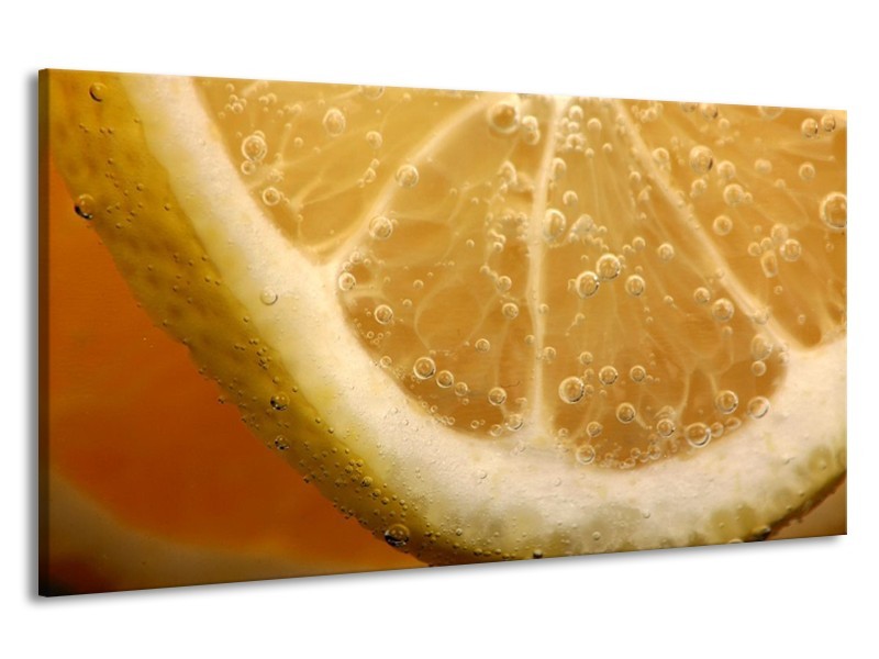 Canvas schilderij Keuken | Geel, Oranje, Bruin | 190x100cm 1Luik