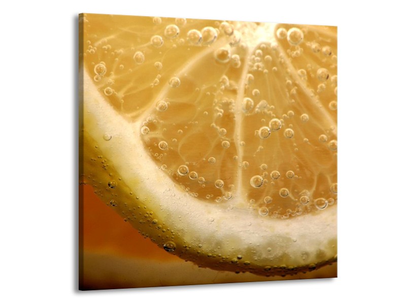 Canvas schilderij Keuken | Geel, Oranje, Bruin | 70x70cm 1Luik